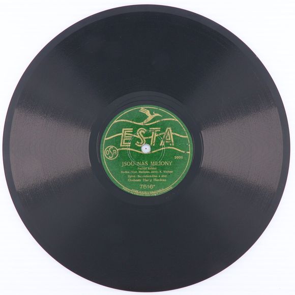 Harry Hardena - Cigareta / Jsou Nás Miliony - 10" 78 rpm Record 7516 Czech RARE - Picture 4 of 16